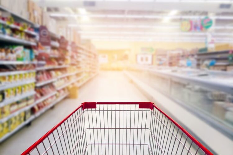 Various Kinds of Therapy, point of view of someone pushing a shopping cart through the grocery store - varieties of therapy