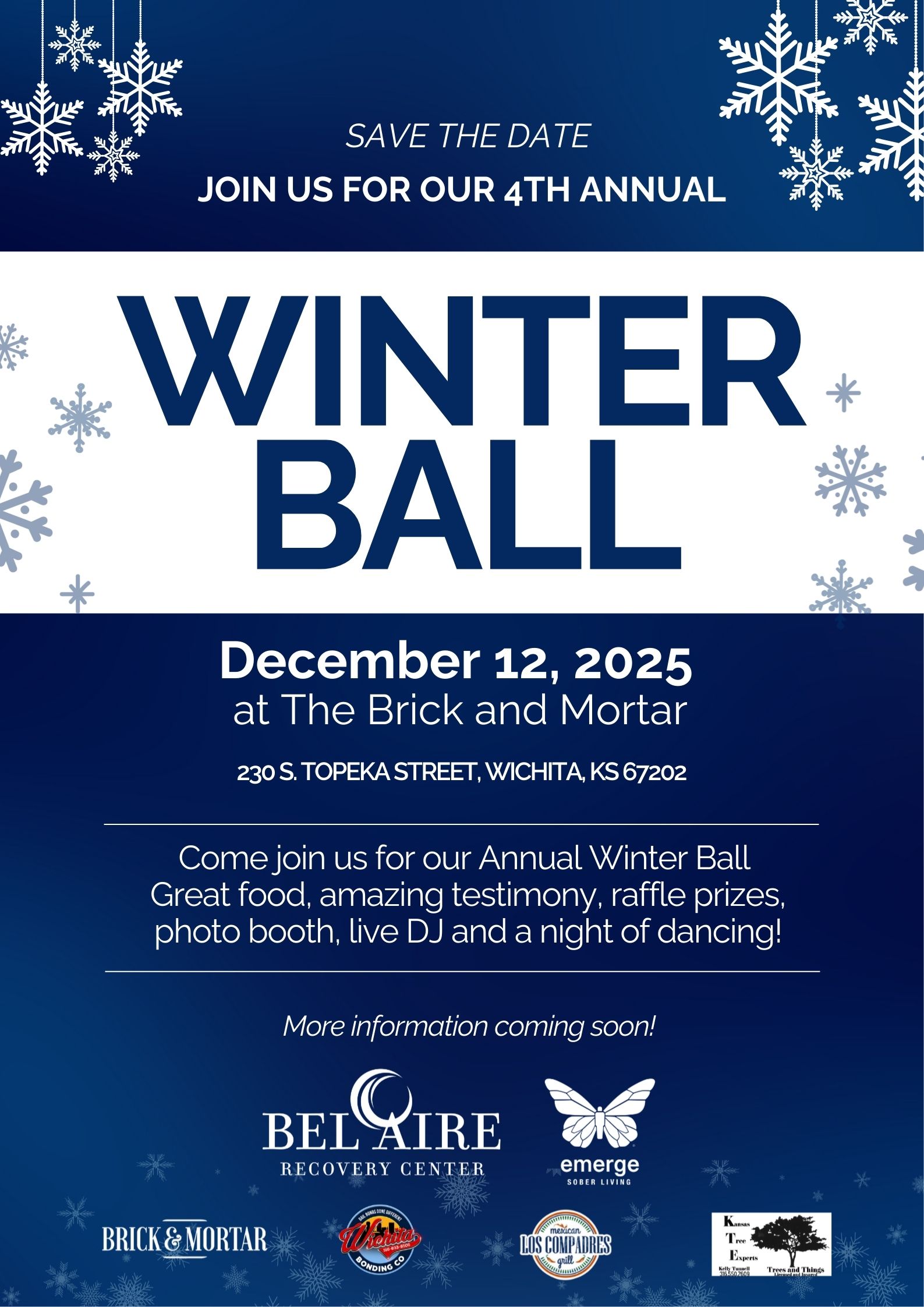 Bel Aire Recovery Center - 4th Annual Winter Ball - December 12, 2025